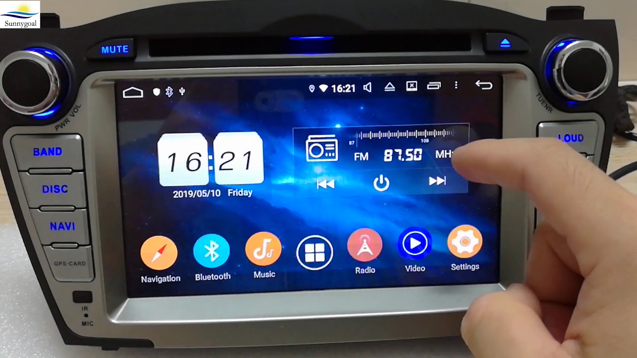 Touchscreen Android 9.0 Car GPS Navigation Radio Headunit for Hyundai