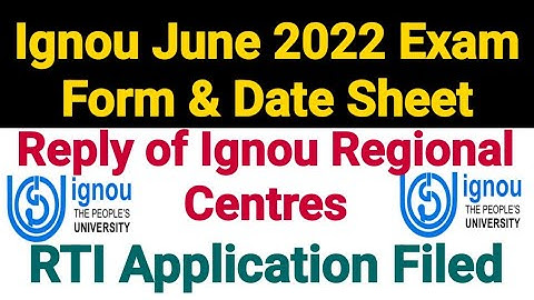 Ignou Exam Form & Exam Date For June 2022 Term End Exam | Latest Developments | Dated 25 May 2022