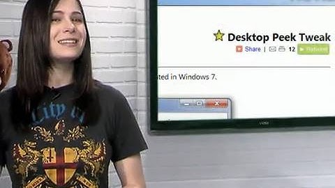 Fix the Annoying Desktop Peek in Windows 7- Tekzilla Daily Tip