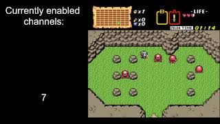 SuperSNES9X Fiddling: BS Zelda in-game BGM by sound channel - Overworld