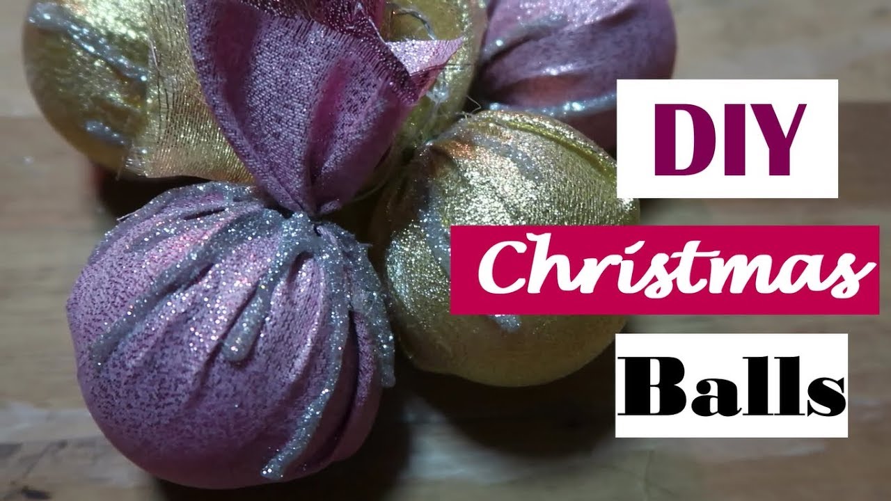 DIY CHRISTMAS BALLS  YouTube