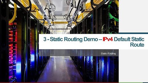 Static Routing Demo 3   IPv4 Default Static Route