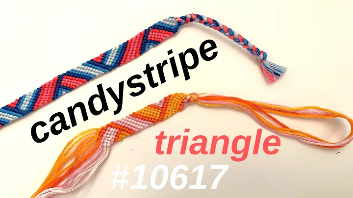 triangle candystripe tutorial (beginner) || friendship bracelets
