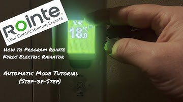 How to Program Rointe Kyros Electric Radiator | Automatic Mode Tutorial (Step-by-Step)
