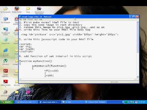 make image slider with javascript.wmv