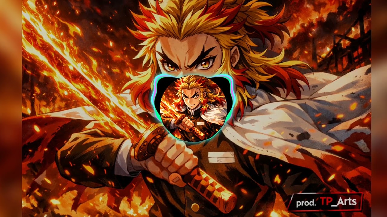 Caçador de Onis - Rengoku Kyojuro | Nona Forma: Rengoku (Rap Trap Anime)