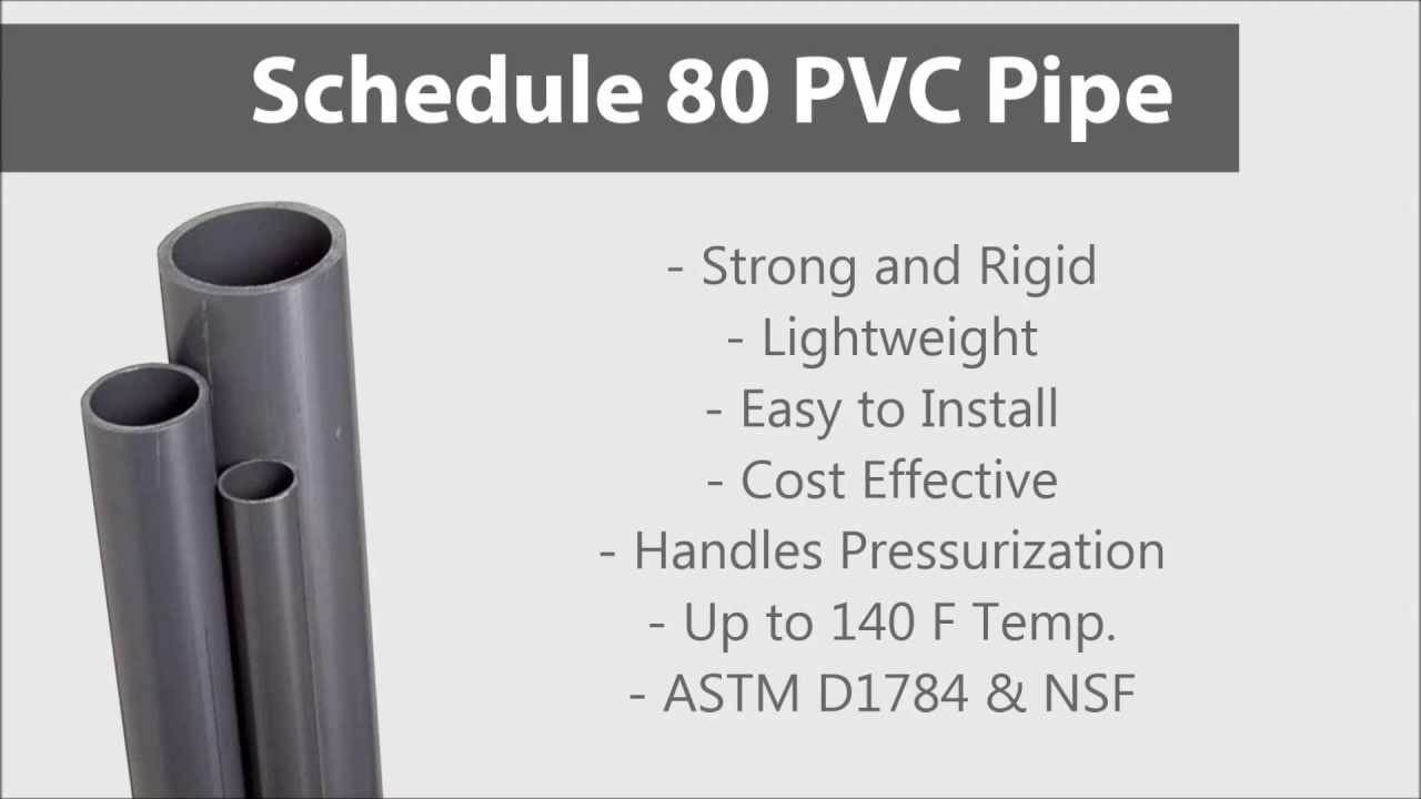 Schedule 80 PVC Pipe YouTube