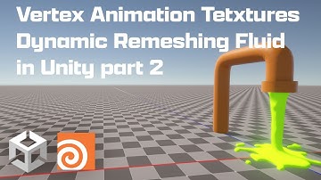Vertex Animation Textures Dynamic Remeshing Fluid Houdini Unity part 2