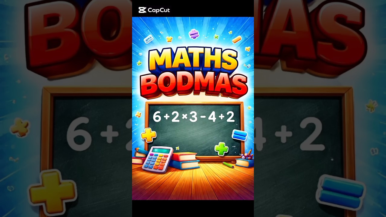 No more math mistakes ❌ Learn BODMAS 
