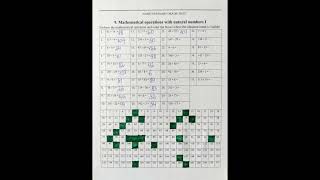 15 Printable Math Worksheets for grades 3-6 with answers. Color by Number! www.mathdomino.com