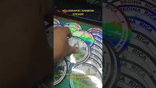 Holographic Rainbow Sticker shorts