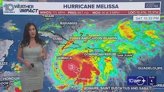 Tracking the Tropics: Melissa strengthens into a major hurricane as it nears Jamaica