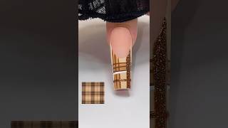 Plaid nail design! #nailart