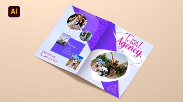 Basic Bi-Fold Brochure Design in Adobe Illustrator | Printing Layout illustrator  Tutorial