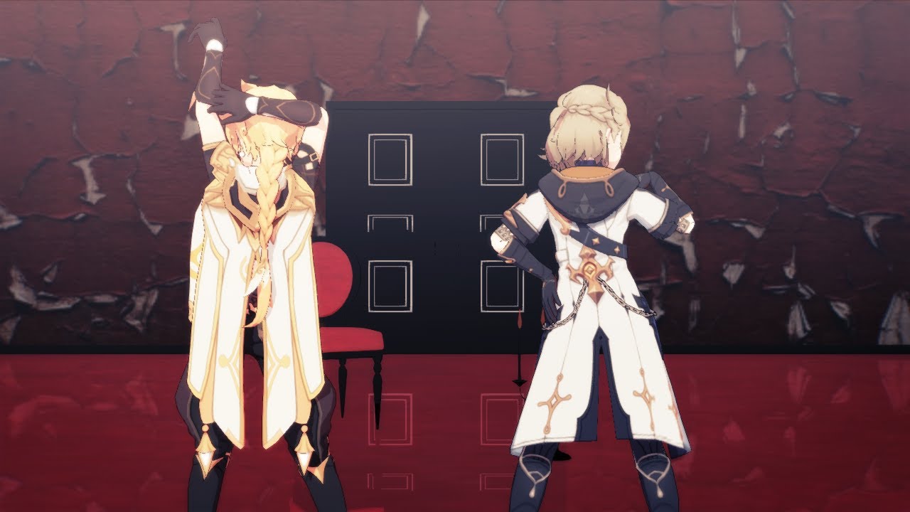 【Genshin Impact MMD】Love Me If You Can【Albedo & Aether】