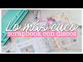 TUTORIAL Scrapbooking MUY FÁCIL con ENCUADERNACIÓN de DISCOS y Colección NOSOTRAS