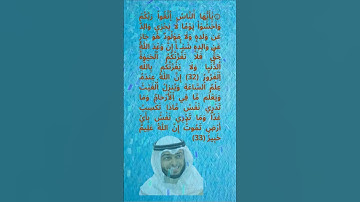 الشيخ احمد النفيس// اواخر سورة لقمان #doyoufarrahmane #coran