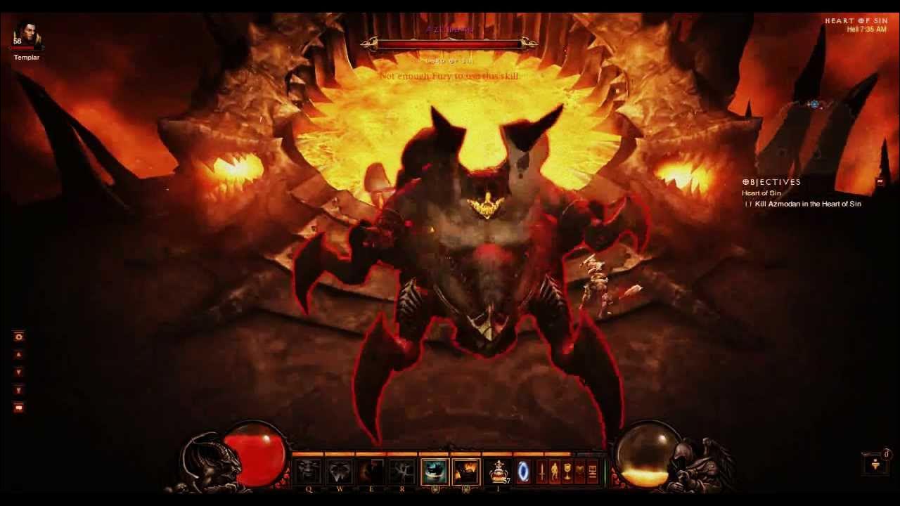 Azmodan, The Lord of Sin (Hell) Difficulty Diablo 3 Gameplay! - YouTube