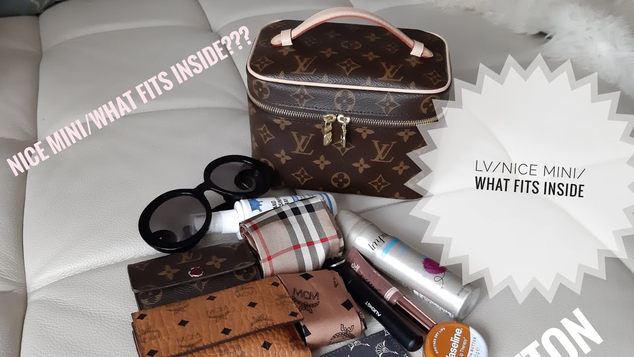 Louis Vuitton Nice Mini review, what fits, with and without Samorga  organiser! 