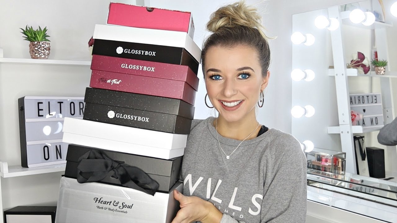 UNBOXING OCTOBER BEAUTY SUBSCRIPTION BOXES/ Glossybox, Birchbox, Cohorted, Heart & Soul, Books!