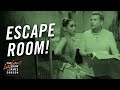 James Corden & Ariana Grande Visit an Escape Room