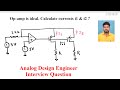 Analog VLSI interview_ Find currents i1 &amp; i2 ? Amit Bar