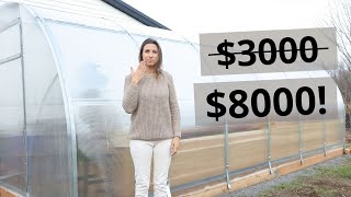 The TRUE COST of a GREENHOUSE KIT. What does a greenhouse cost after the hidden expenses?
