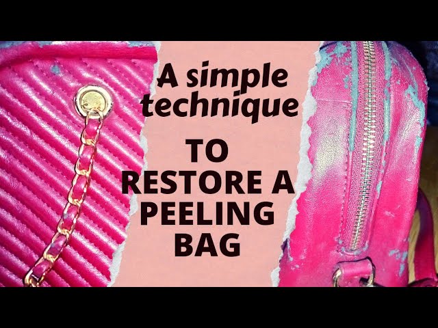 How to Fix Bag Straps Edging  Give Your Purse a Second Life! 