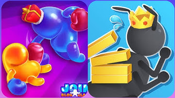 Join Blob 3D Vs Tiny Run  3D💚🟥🟡🌹🟡🟥💚 New Levels Big New Update Max Walkthrough Android iOS Gameplay
