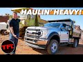 I Drive a 2020 Ford F-550 Dump Truck With 4,000 Pounds Of Dirt! Who Says Work Trucks Can't Be Fun?