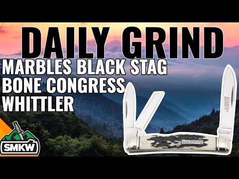 Marbles Black Stag Bone Congress Whittler