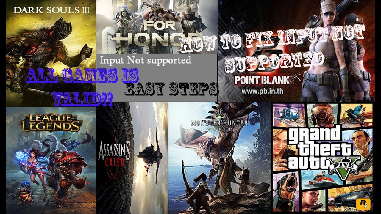 CARA MEMPERBAIKI INPUT NOT SUPPORTED (EASY) - ALL GAMES 
