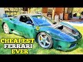 Here's How Much it Cost to Buy and Rebuild a Cheap Salvage Ferrari