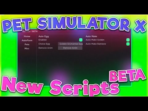 New Roblox Pet Simulator X Script, Dupe Pets (Pastebin 2021) 