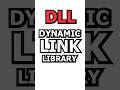 What Is Dynamic Link Library?! #shorts