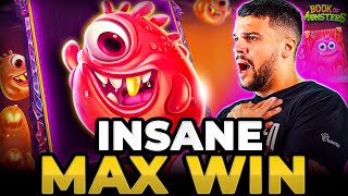 NEW SLOT JUST GAVE US A MAX WIN! 🔥 Insane session on Book of Monsters! 🎰