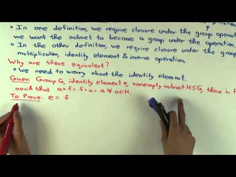 Equivalence of definitions