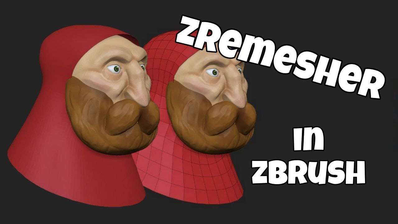 Remesher Rabbit Быстрый Zremesher в Zbrush, для начинающих - YouTube
