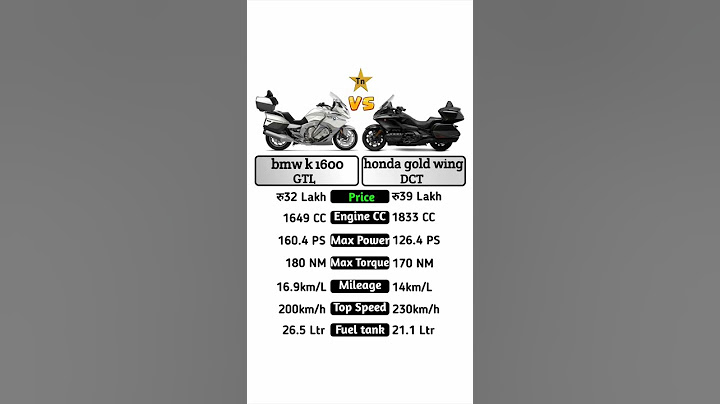Bmw k 1600 gtl VS Honda gold wing dct #technnu