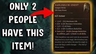 The Rarest Item In Diablo 4 Just Dropped AGAIN - Harlequin Crest