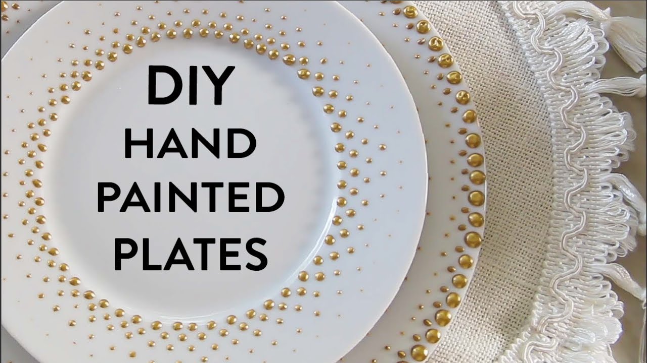 DIY Porcelain Dot Plates YouTube
