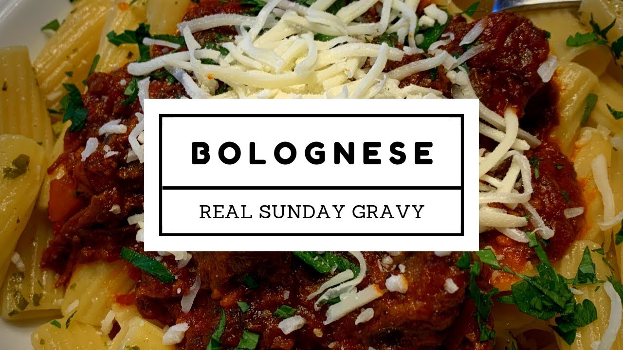 Pasta Bolognese (Real Sunday Gravy) 🍝 YouTube