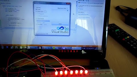 C# + Arduino Serial Communication [ LEDs ]