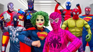 What If Many SPIDER-MAN & JOKER in 1 HOUSE ??? || New Spider-Man Color SuperHero Suit So Good !!!