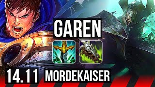 GAREN vs MORDEKAISER (TOP) | 8k comeback, 45k DMG | NA Master | 14.11