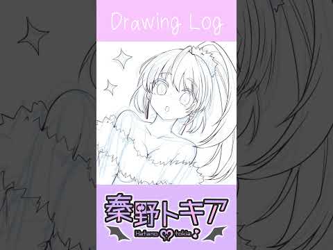 Drawing Log #01 #イラストメイキング #タイムラプス #drawing #illustration
