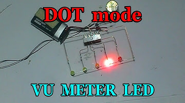 Dot display mode LED VU METER with IC AN6876