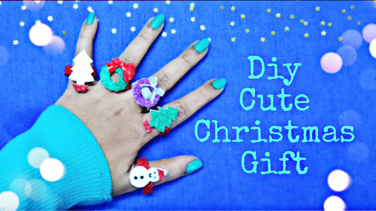 Diy cute ring ideas for Christmas gift/How to make ring at home/Easy