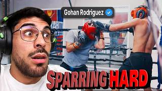 SPICY SPARRING! Gohan Rodriguez (20-4) PRO BOXER vs amateur boxer
