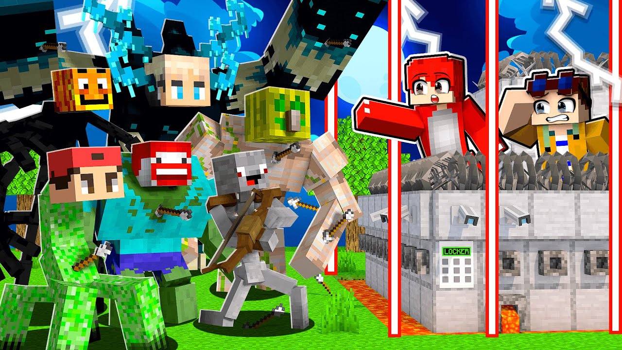 YOUTUBER MUTANTEN vs SICHERSTES HAUS in Minecraft! (ICRIMAX, BENX...)